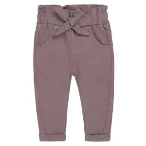 Girls Jogging Trousers Grey Brown Paperbag | Dirkje