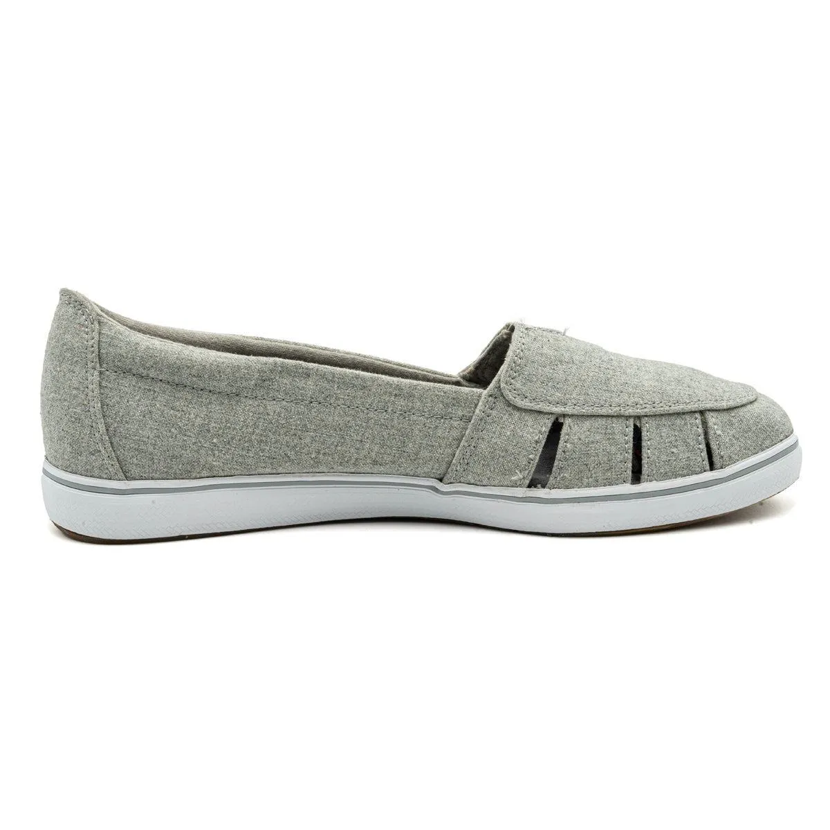 Grasshoppers Hampton Ballerinas Fabric Grey Colour For Women