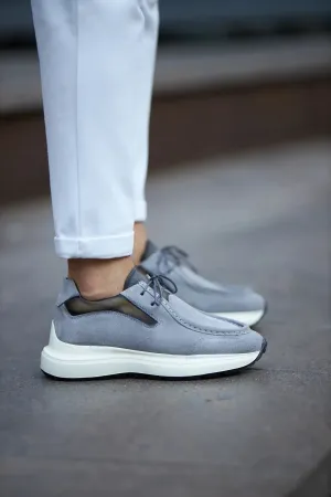 Gray Smart Casual Shoes.