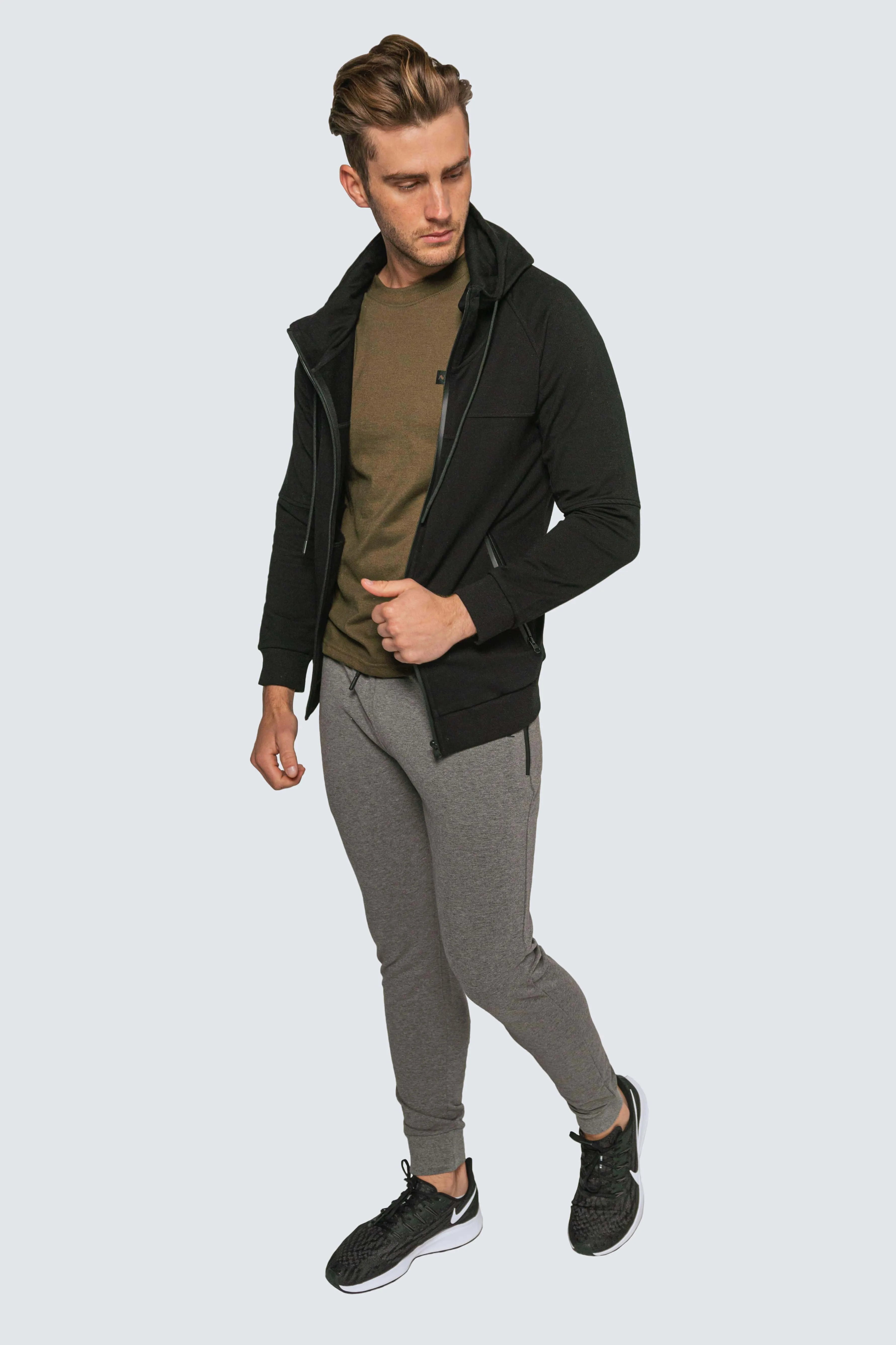 Intrepid Athlete Inside Track Hoodie - Black