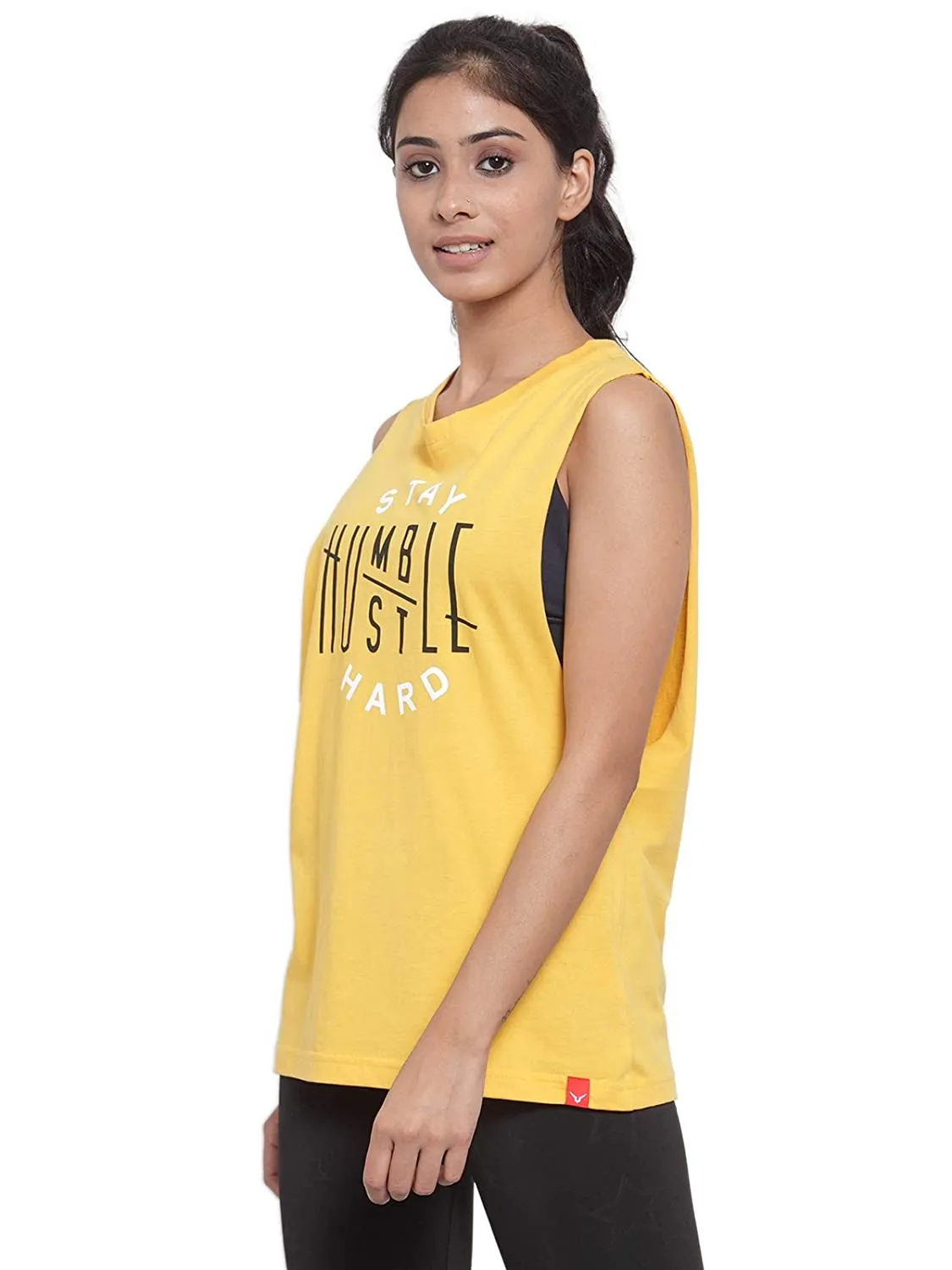 Invincible Women's Stay Humble Deep Armhole Tank Top