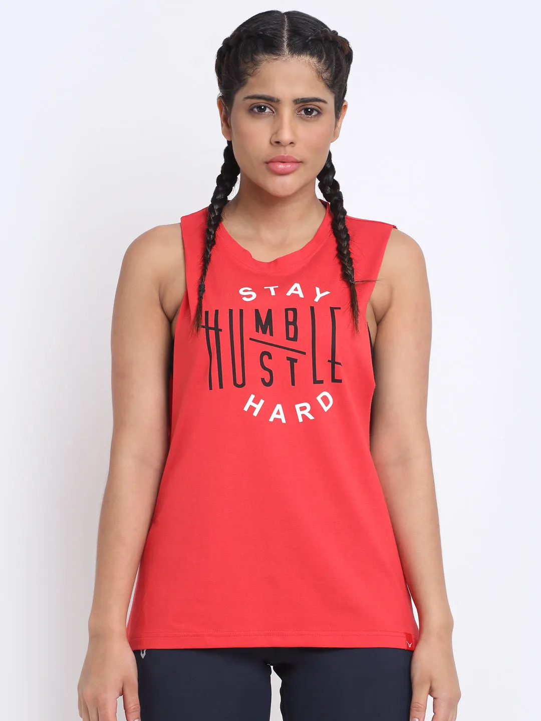 Invincible Women's Stay Humble Deep Armhole Tank Top