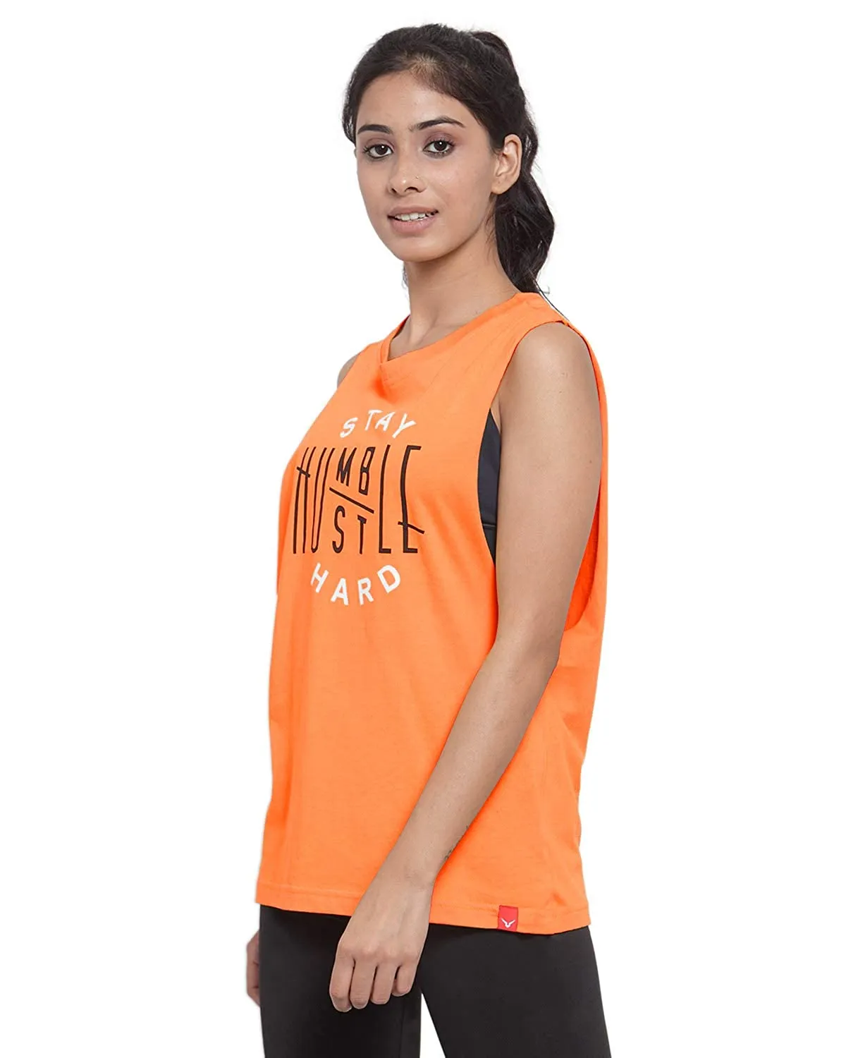 Invincible Women's Stay Humble Deep Armhole Tank Top