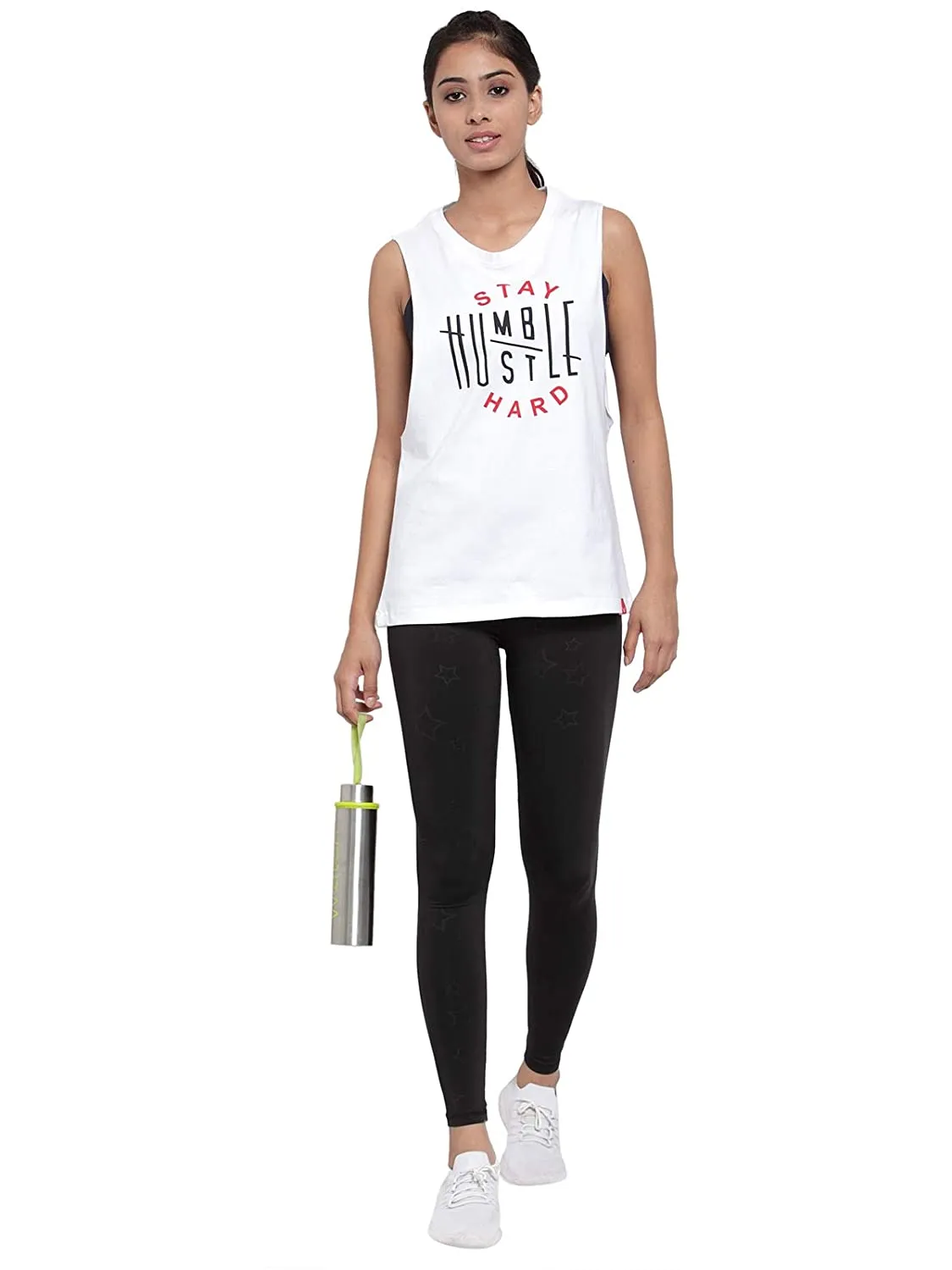 Invincible Women's Stay Humble Deep Armhole Tank Top