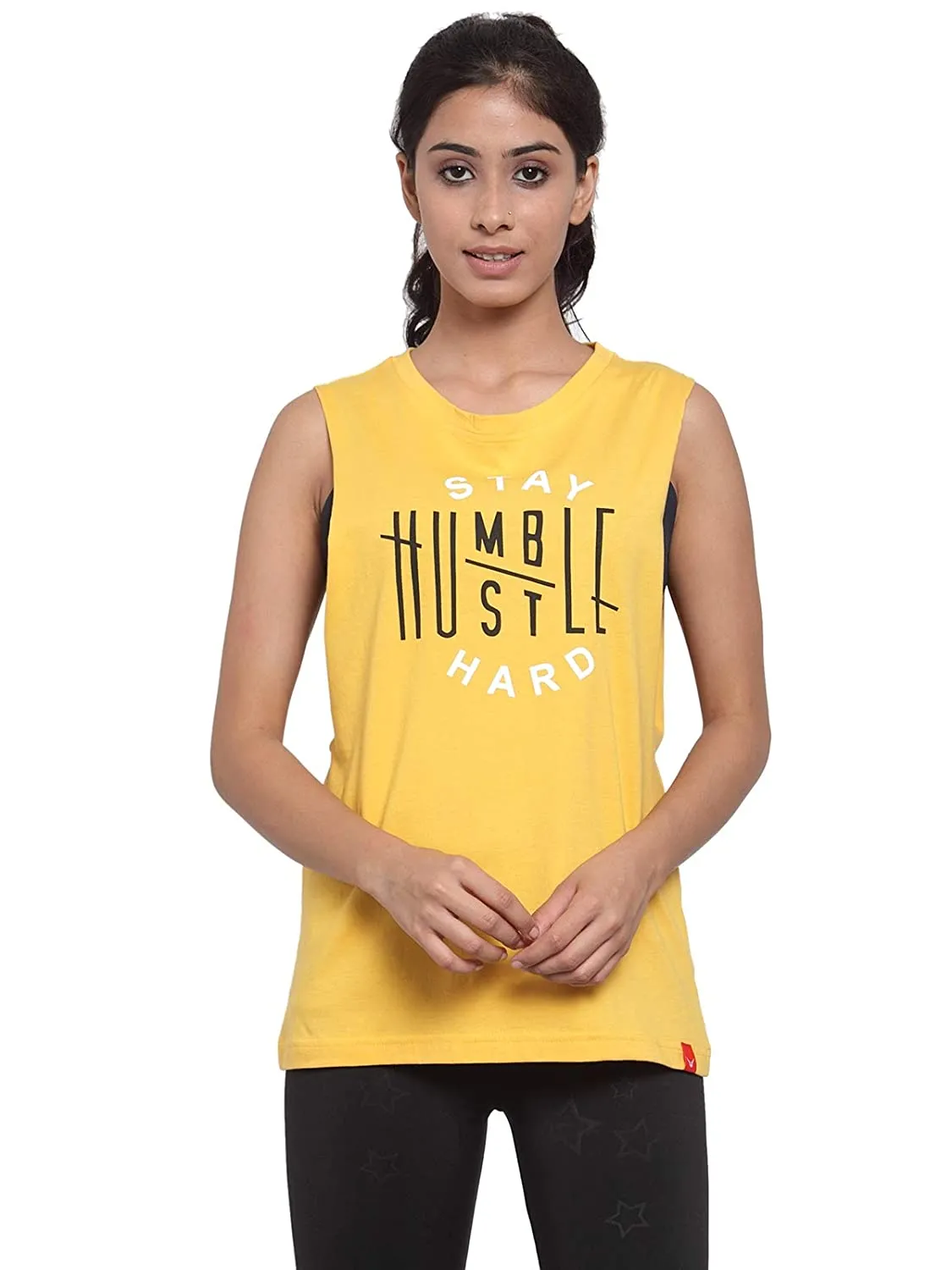 Invincible Women's Stay Humble Deep Armhole Tank Top