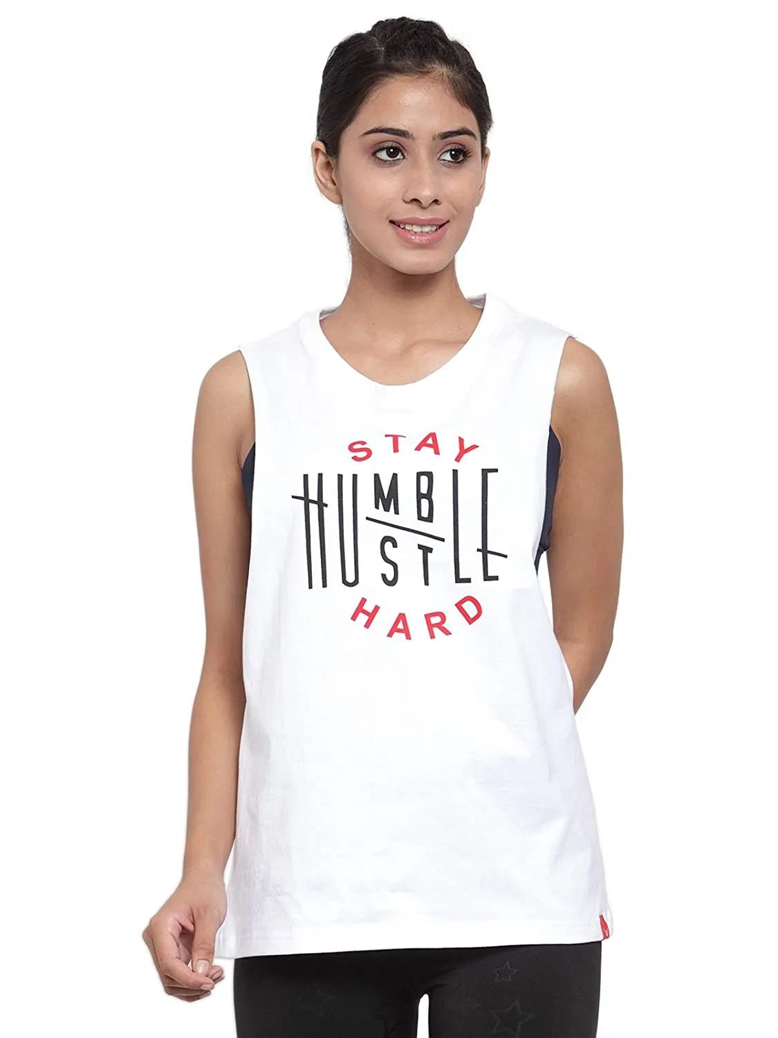 Invincible Women's Stay Humble Deep Armhole Tank Top