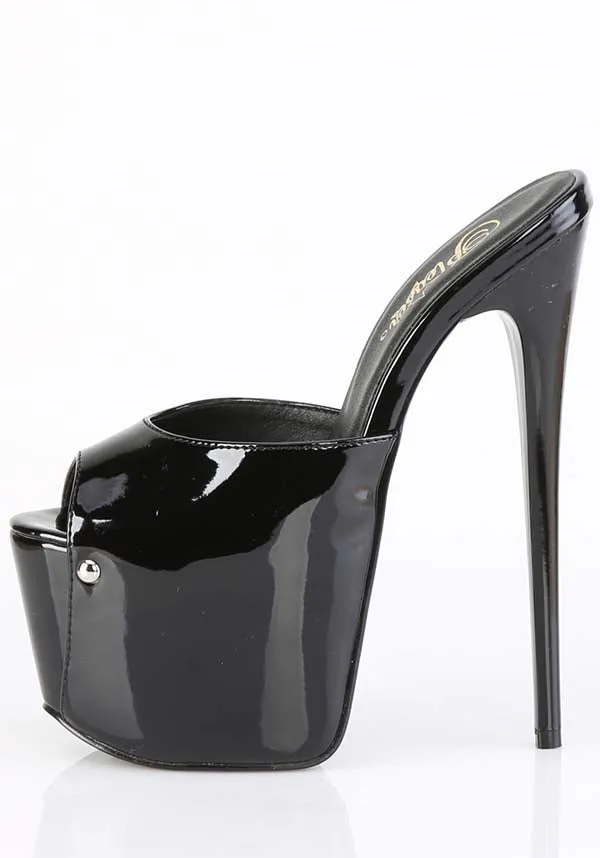 JUBILANT-01 [Blk Pat] | PLATFORM HEELS [PREORDER]