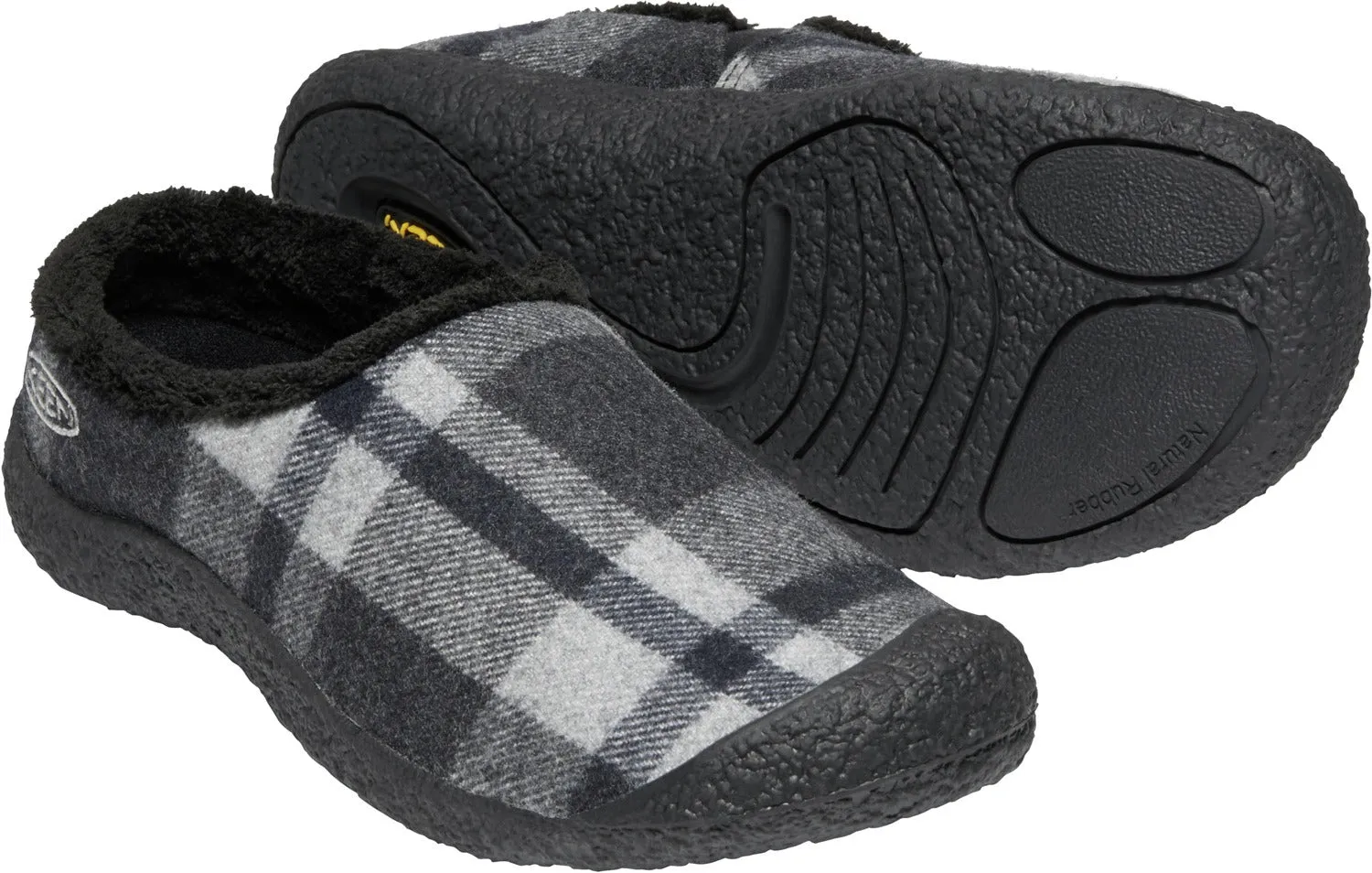 'Keen Outdoor' Women's Howser Slide - Black Plaid / Black