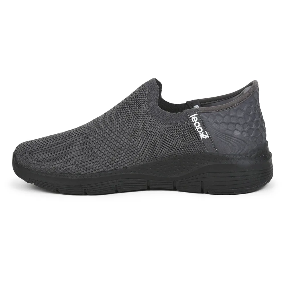 Leap7x By Liberty Men EAZY-M Grey Sports Non Lacing Shoes