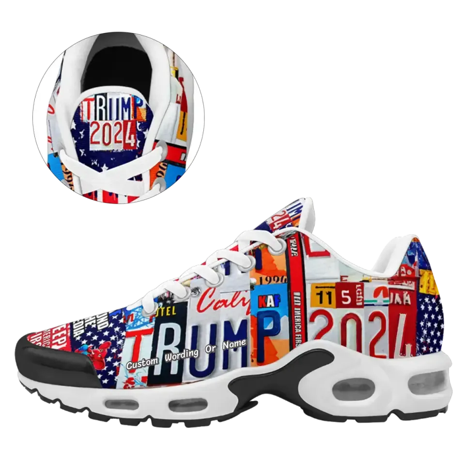 Luxury Gifts,Personalized Trump Sneakers, Custom Patriotic Running Shoes,Flag Shoes,TN-24020043