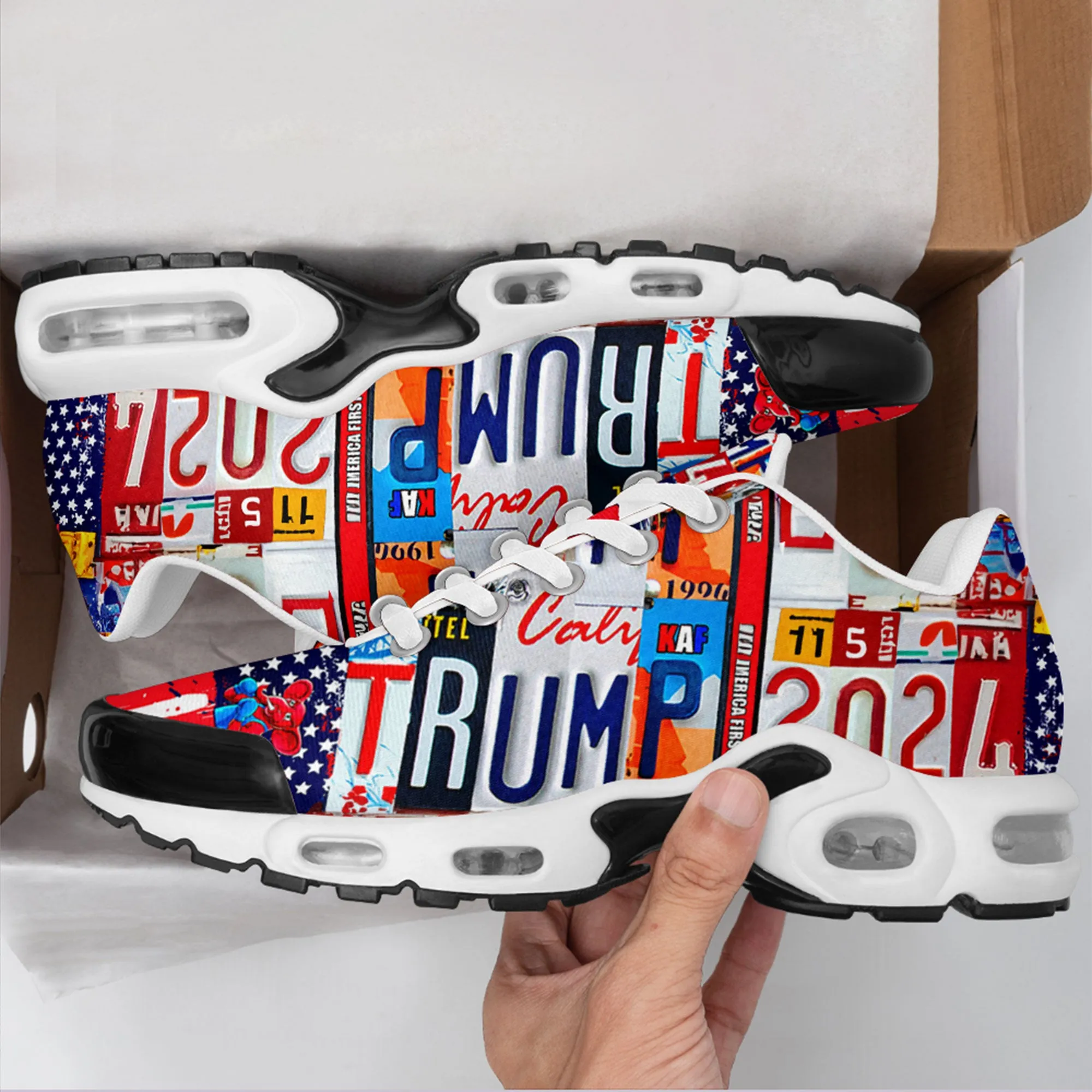 Luxury Gifts,Personalized Trump Sneakers, Custom Patriotic Running Shoes,Flag Shoes,TN-24020043