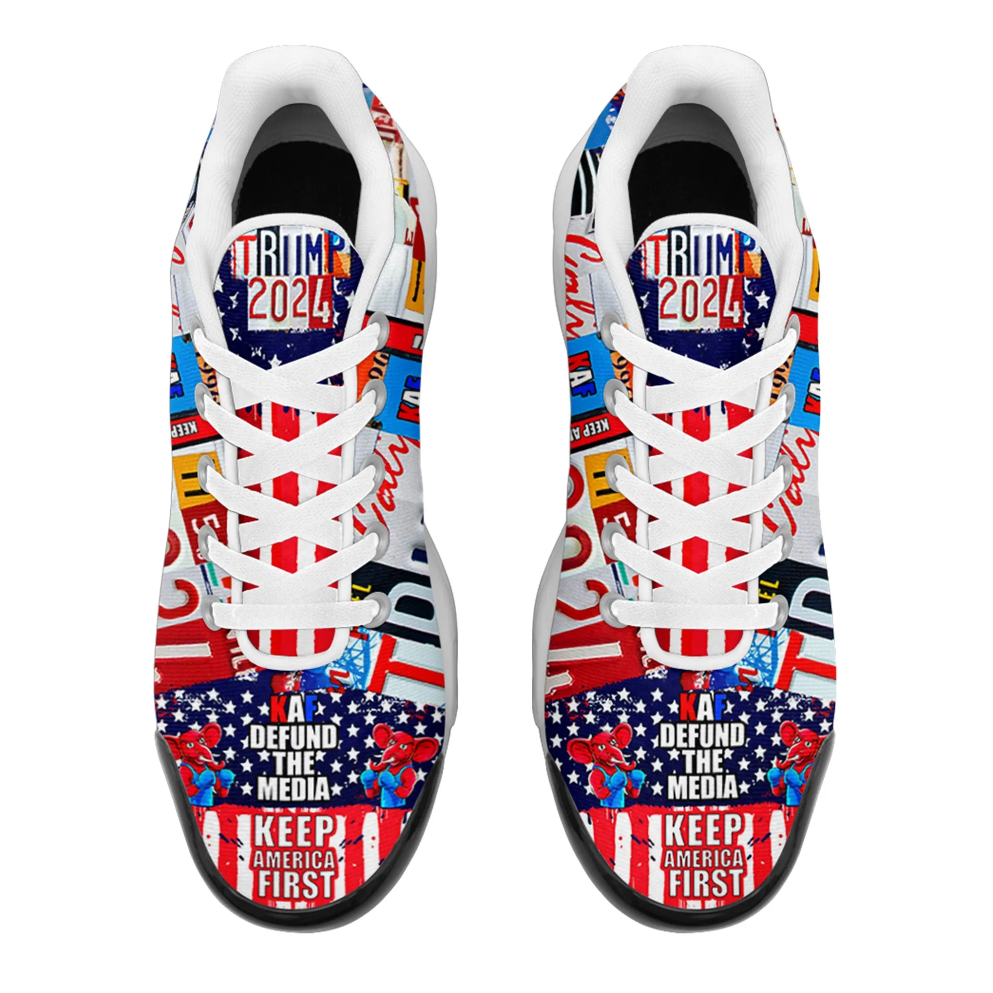 Luxury Gifts,Personalized Trump Sneakers, Custom Patriotic Running Shoes,Flag Shoes,TN-24020043