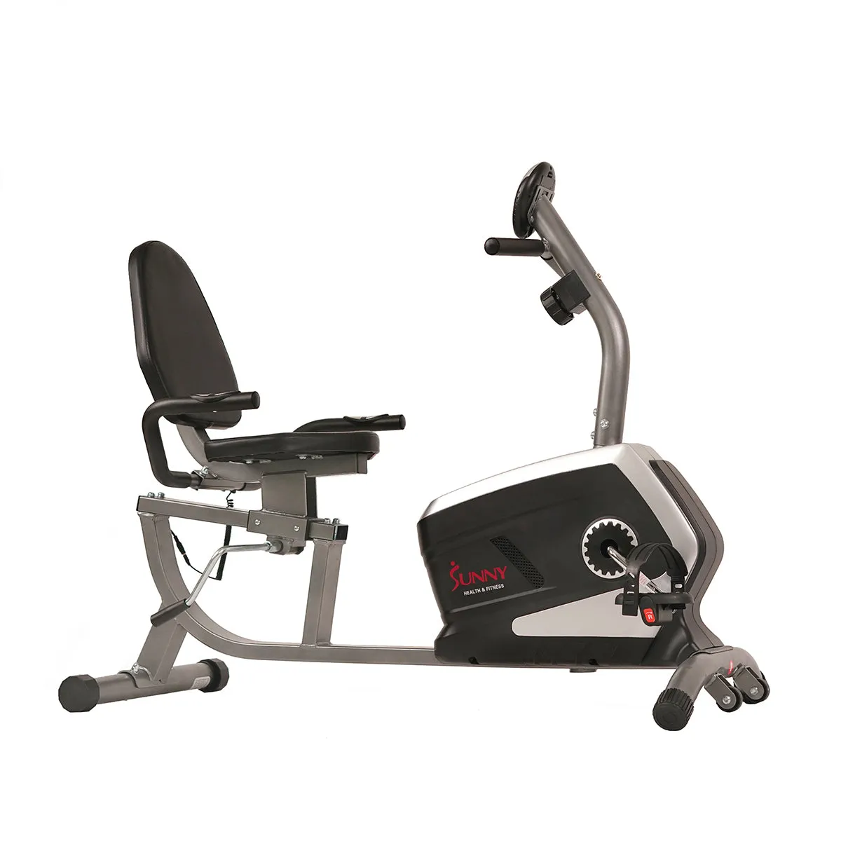 Magnetic Recumbent Exercise Bike, 300 lb Capacity & Adjustable Seat