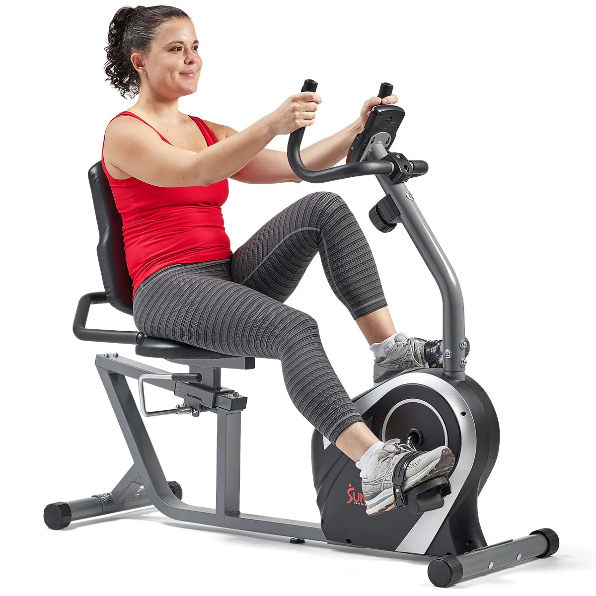 Magnetic Recumbent Exercise Bike with Quick Adjustable Seat , 300 lb Capacity