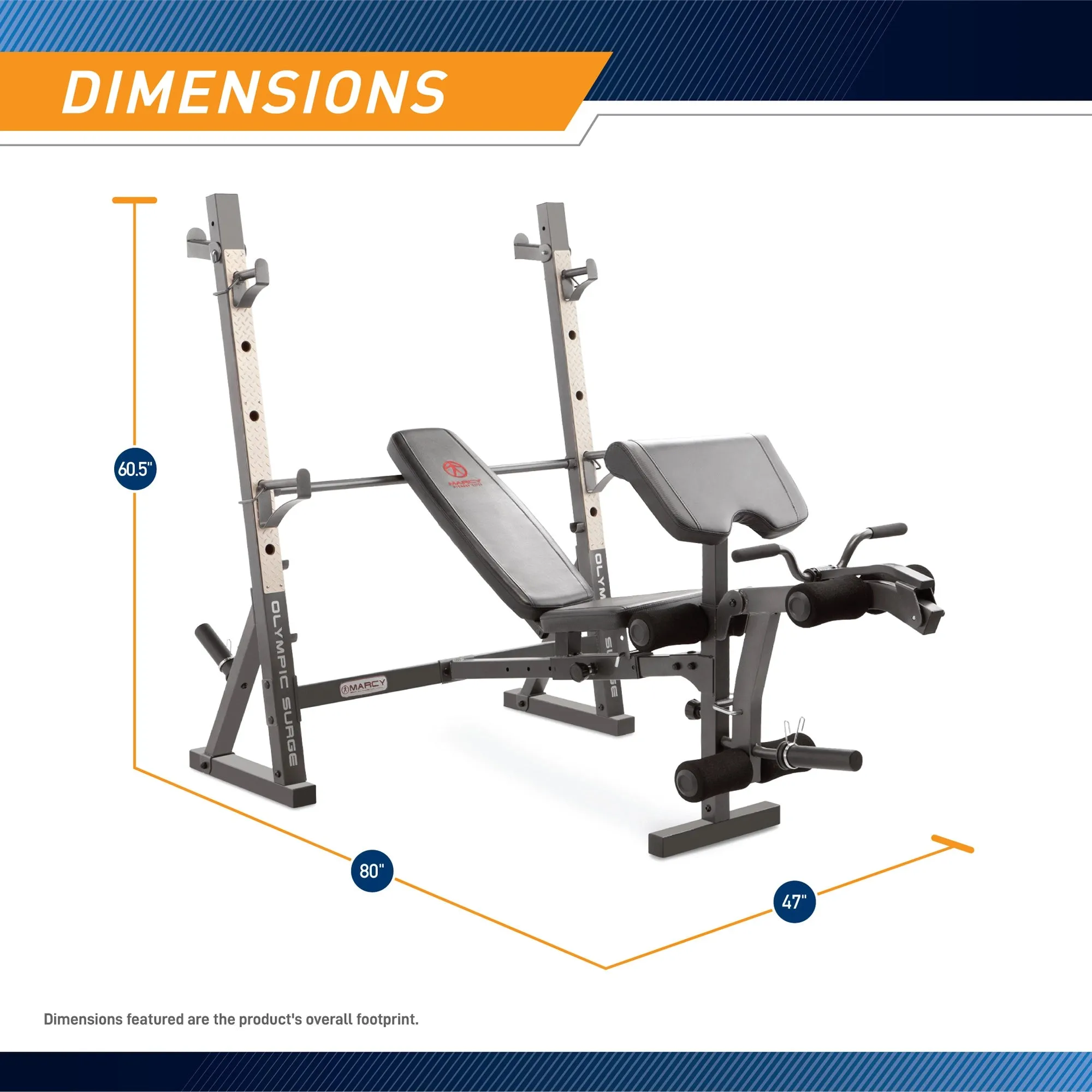 Marcy Olympic Weight Bench MD-857