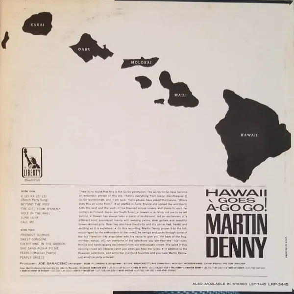 Martin Denny - Hawaii Goes À Go-Go! (LP, Album, Mono) (VG )