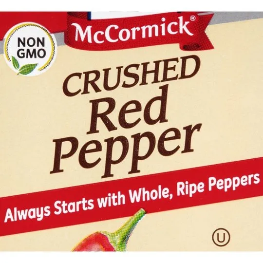 McCormick Red Pepper - Crushed, 4.62 oz Pepper & Peppercorns