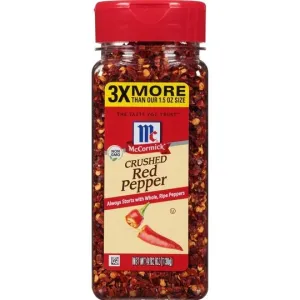 McCormick Red Pepper - Crushed, 4.62 oz Pepper & Peppercorns