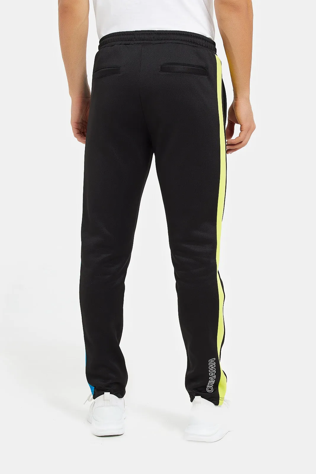 Men Black Training Track Pant