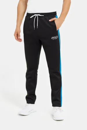 Men Black Training Track Pant