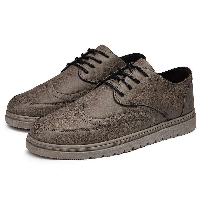 Men's British leather shoes