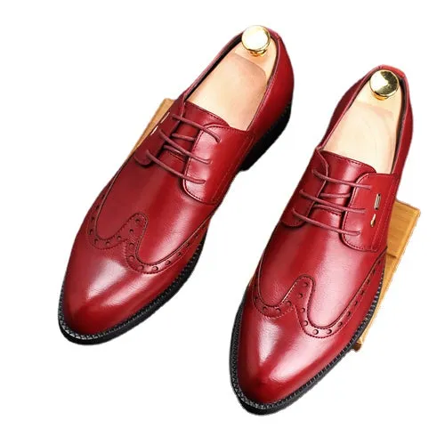 men's dress business pointy shoes