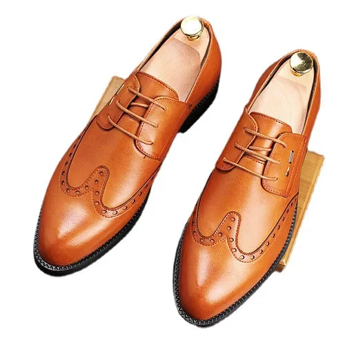 men's dress business pointy shoes