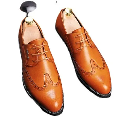 men's dress business pointy shoes