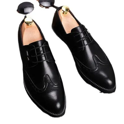 men's dress business pointy shoes