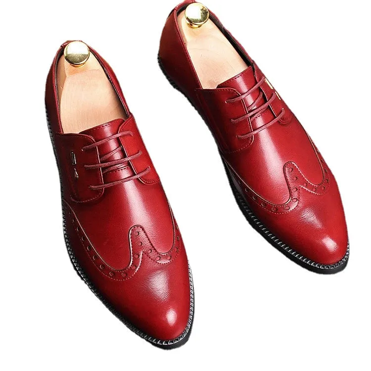 men's dress business pointy shoes