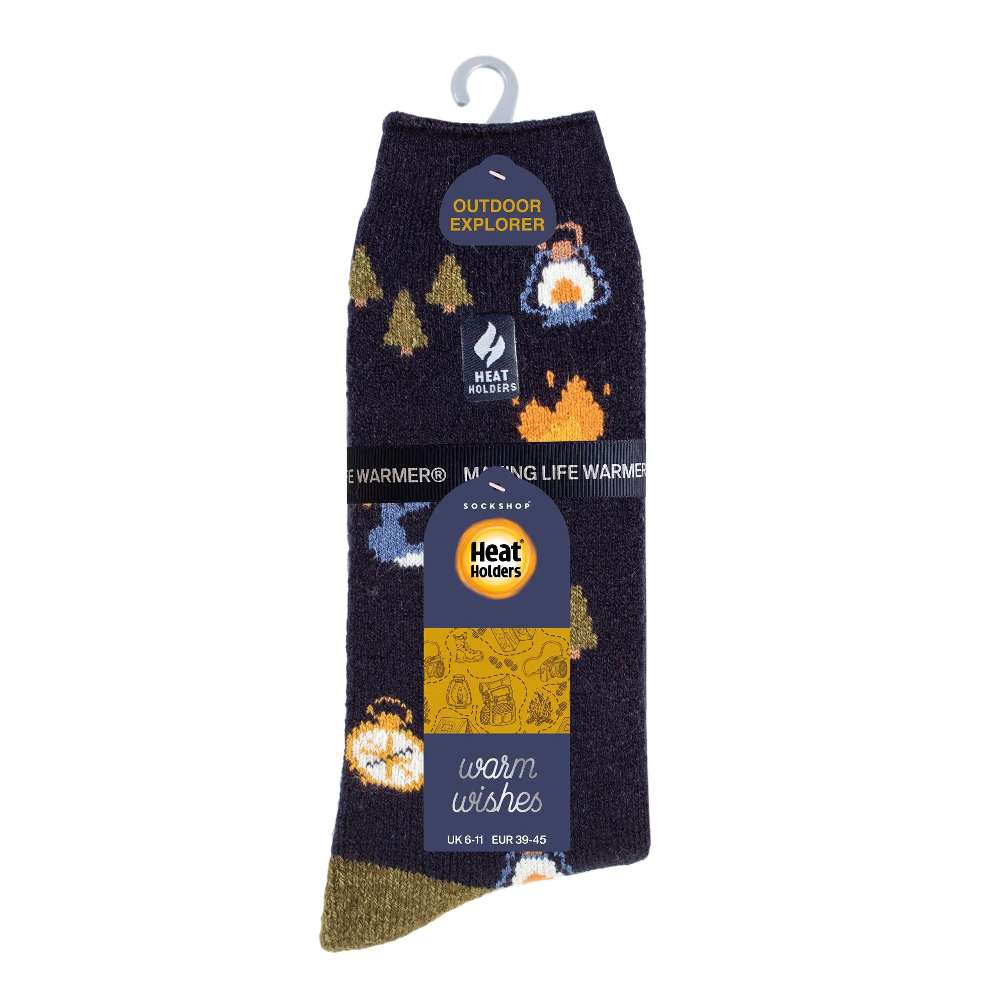 Mens Lite Warm Wishes Hobby Socks - Outdoor Explorer