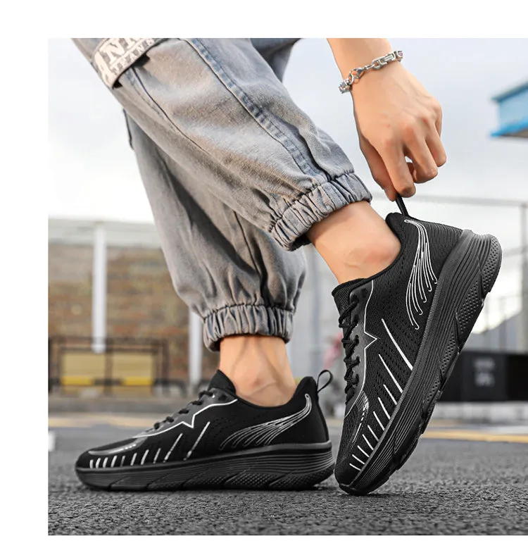 Men's Mesh Sneakers Running Sports Training Comfortable Breathable Fashion Sneakers