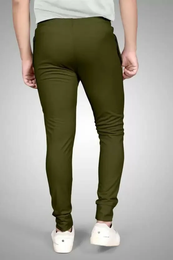 Men's Ultra Army Green Tapered fit Track Pant