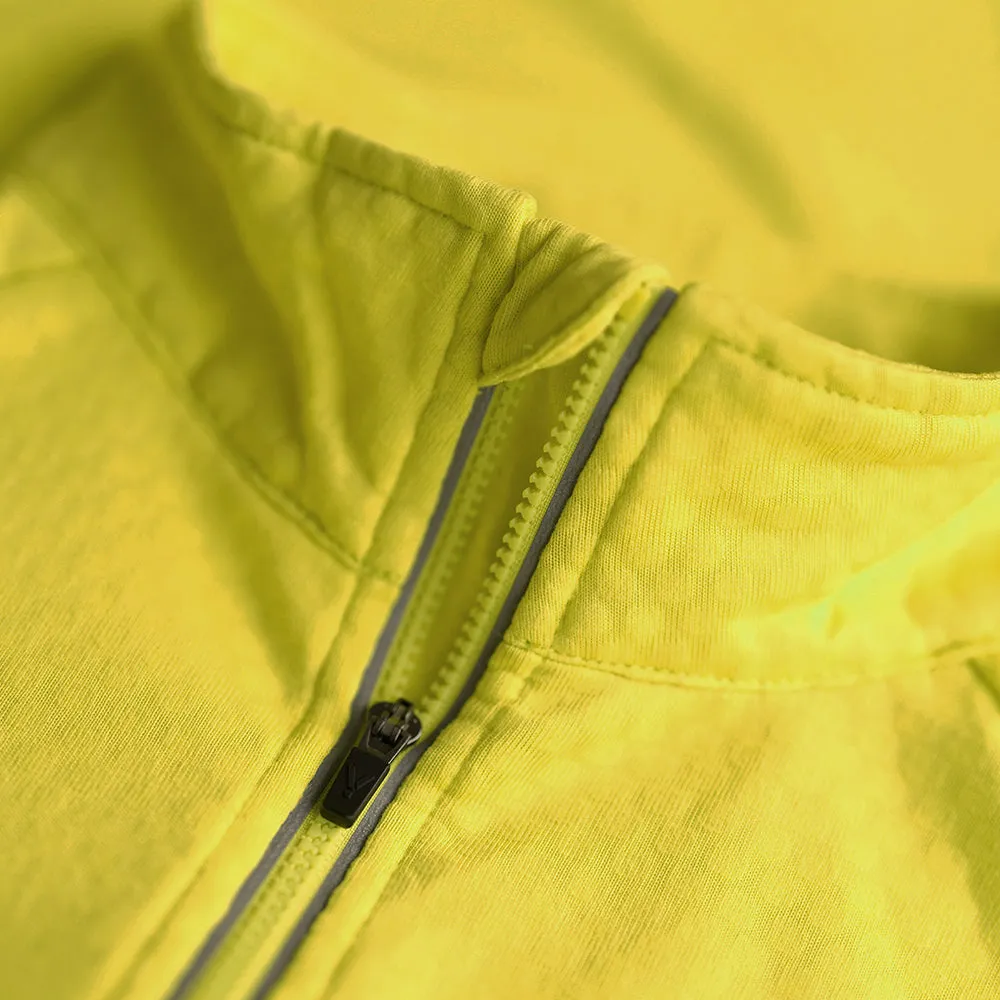 Mens Zephyr Zip Grid Fleece (Citron)