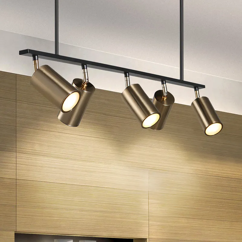 Modern Brass Hanging Track Lights