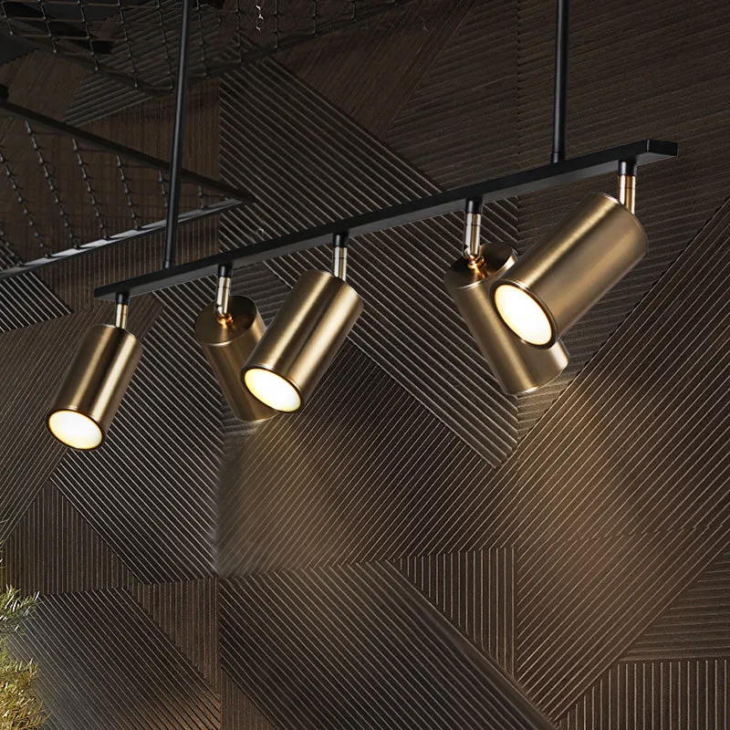 Modern Brass Hanging Track Lights