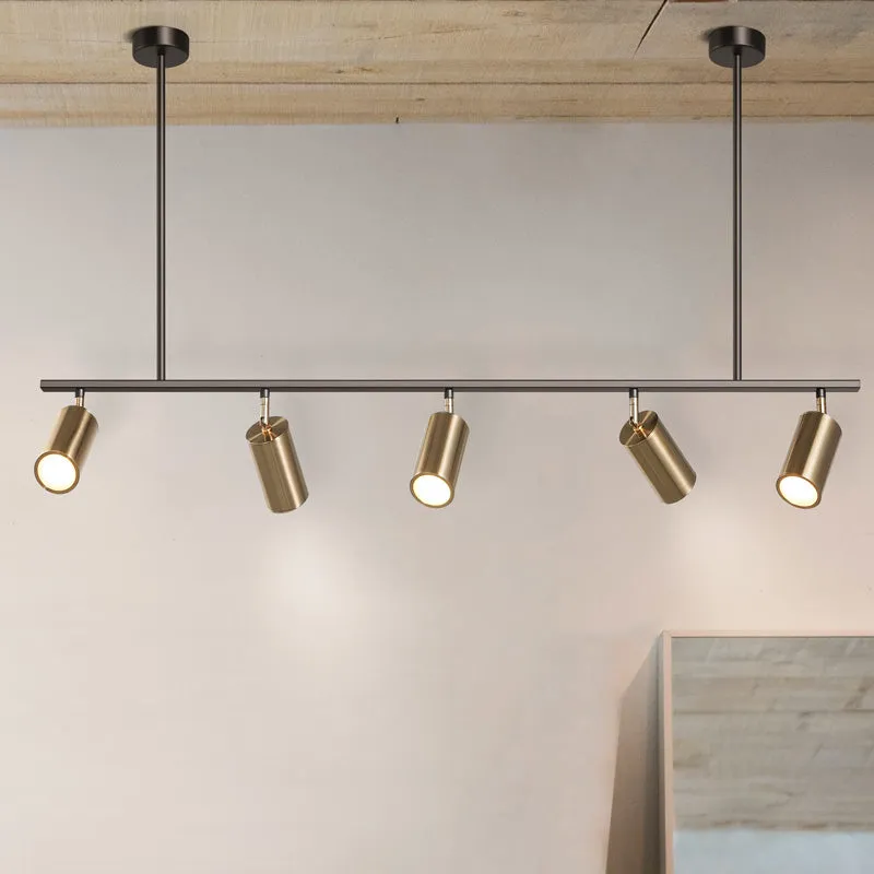 Modern Brass Hanging Track Lights