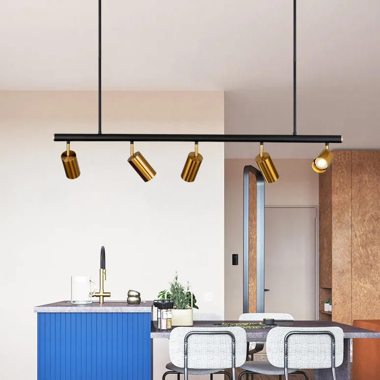 Modern Brass Hanging Track Lights