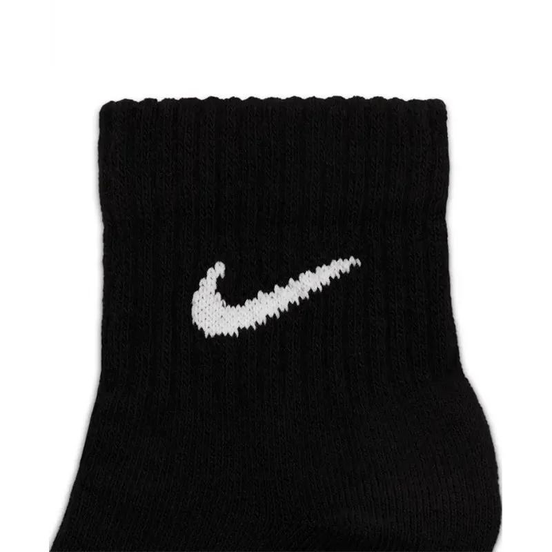 NIKE Everyday Lightweight 3-Pack Ankle Socks (Black)