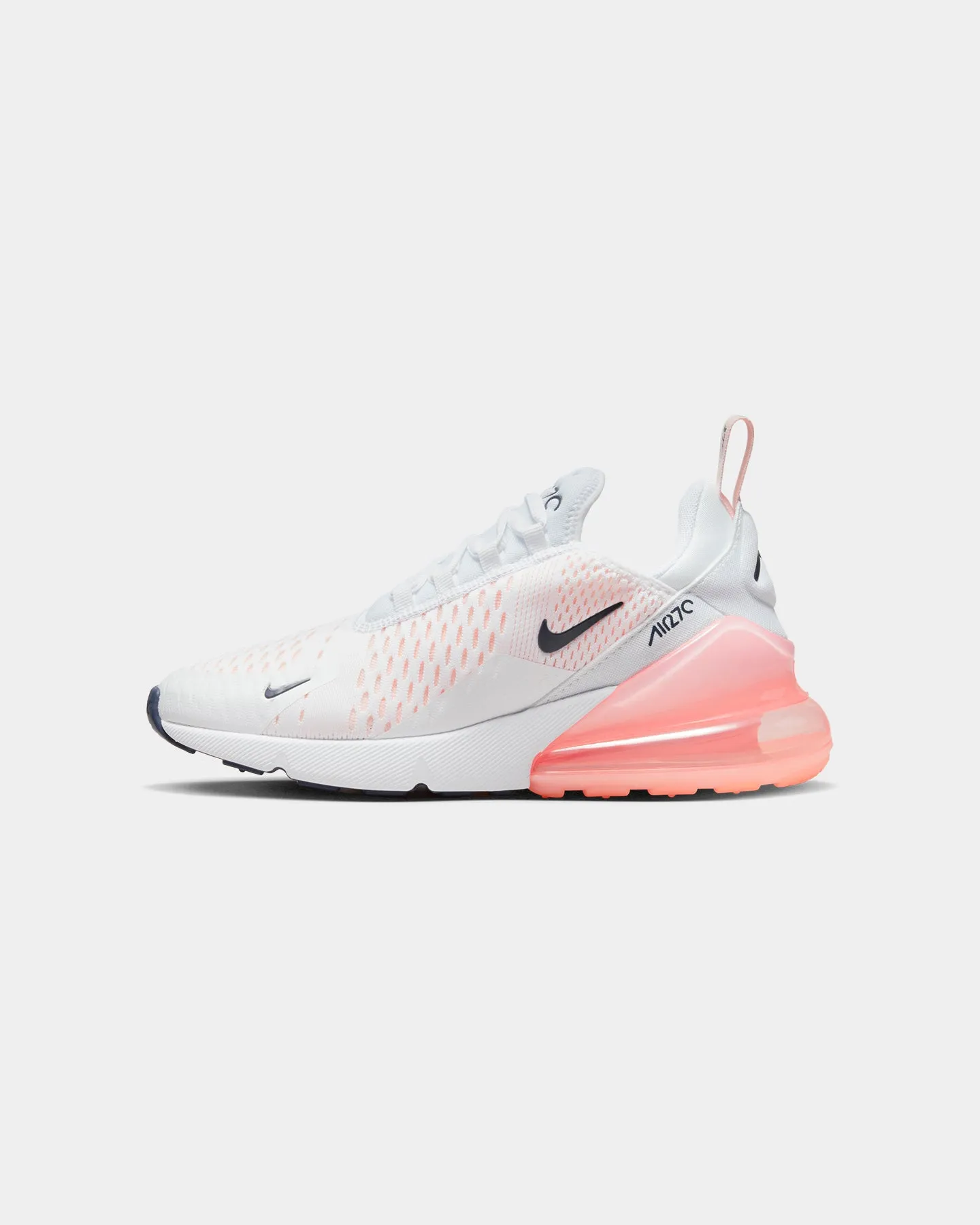 Nike Women's Air Max 270 White/Midnight Navy-Atmosphere