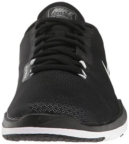 NIKE Women's Flex Supreme TR 5 Cross Training Shoe, Black/White/Pure Platinum, 8.5 B(M) US