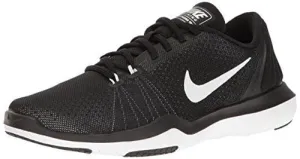 NIKE Women's Flex Supreme TR 5 Cross Training Shoe, Black/White/Pure Platinum, 8.5 B(M) US