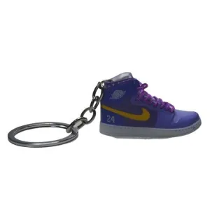 Novelty Sneaker Keyring Stocking Filler 3D Jordan 1 "Purple" Retro High OG