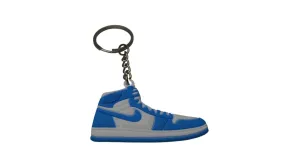 Novelty Sneaker Keyring Stocking Filler - J1WB - Jordan 1 White Blue