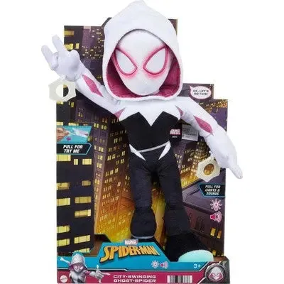 Open Box - Marvel City Swinging Ghost-Spider Feature Plush