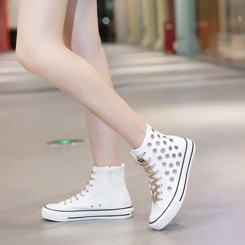 Owlkay Breathable Casual High Top Shoes