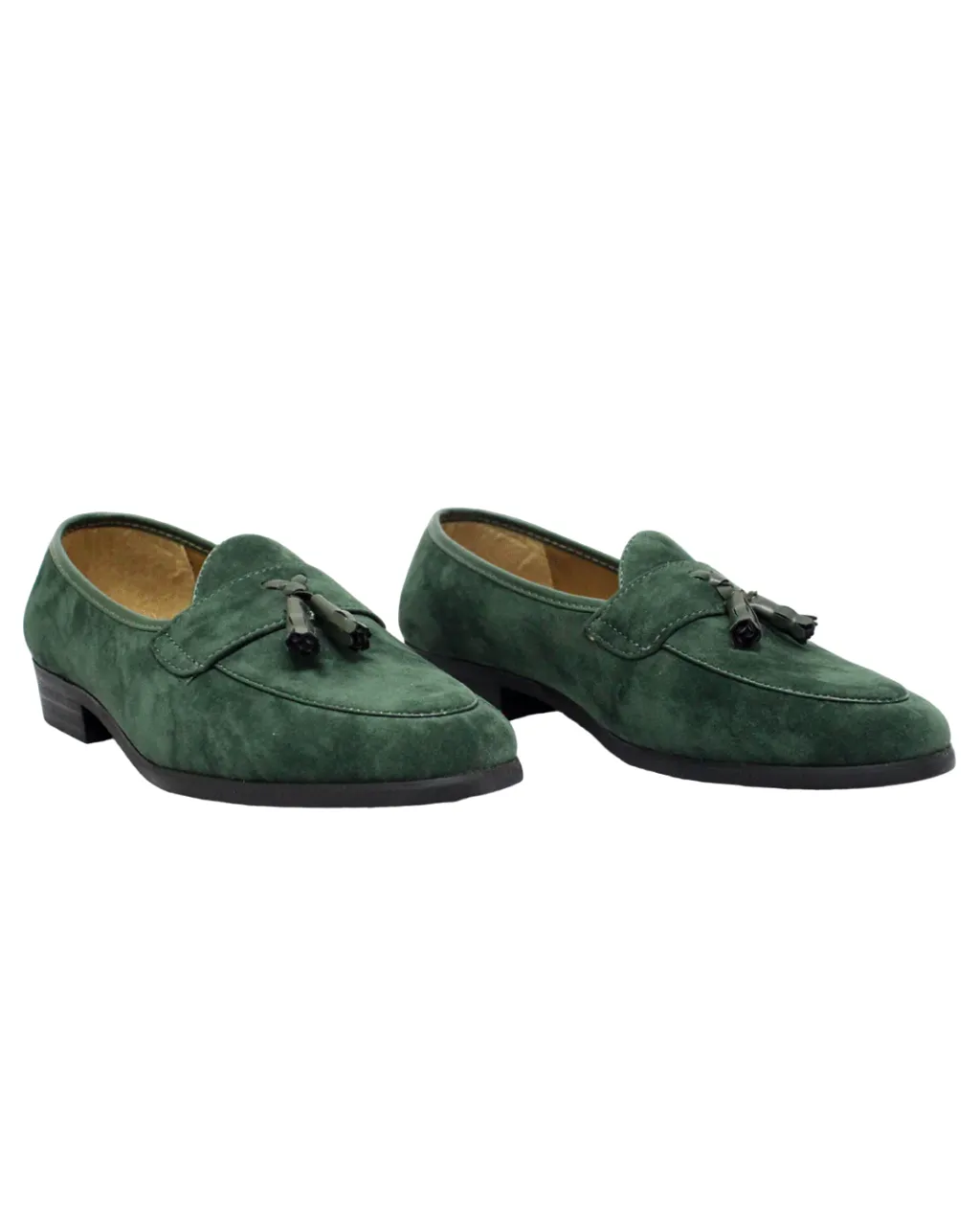 P CROUCH & CO Green Suede