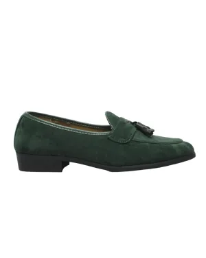 P CROUCH & CO Green Suede