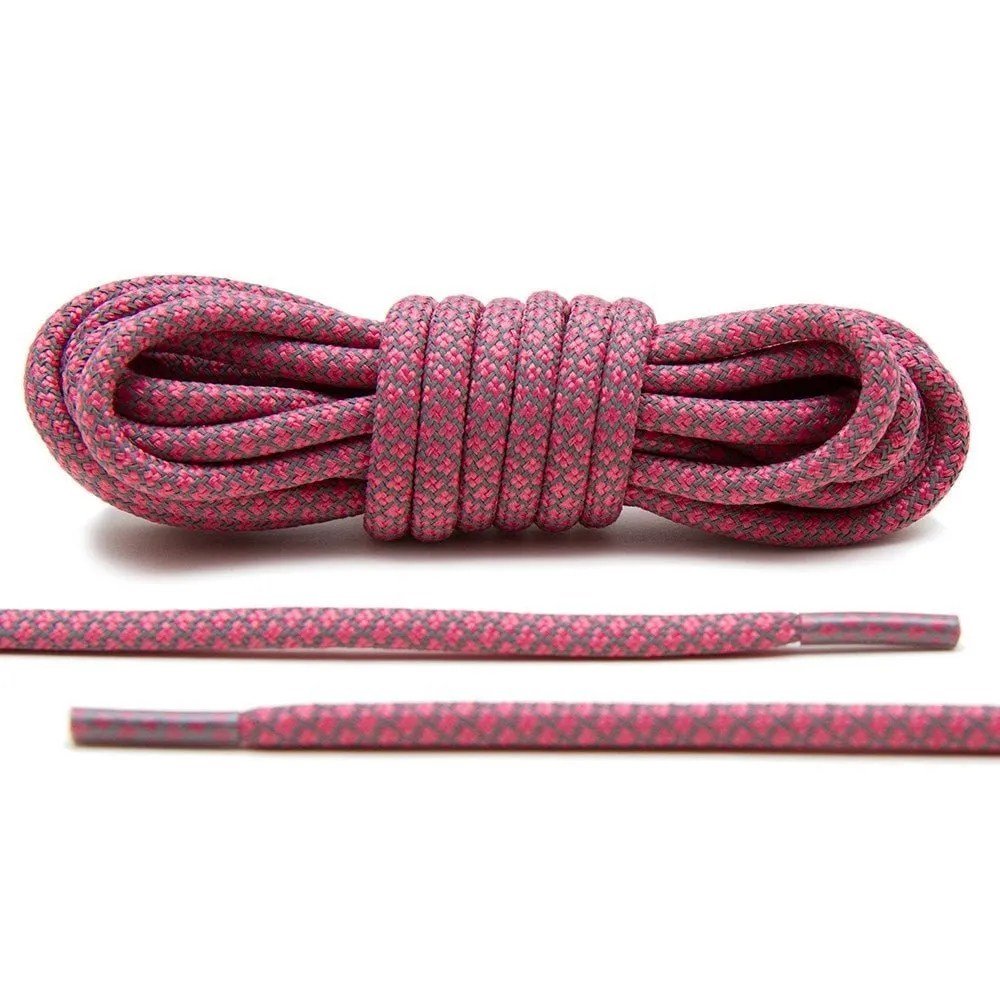 Pink 3M Reflective Rope Laces