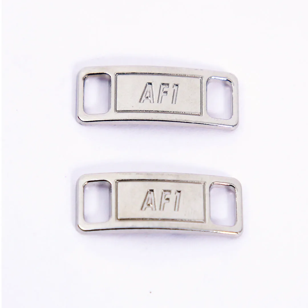 Premium Silver Air Force 1 Dubrae Replacement ( Lace Tag)